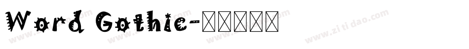 Word Gothic字体转换